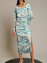 Lyle Print Ruched Dress